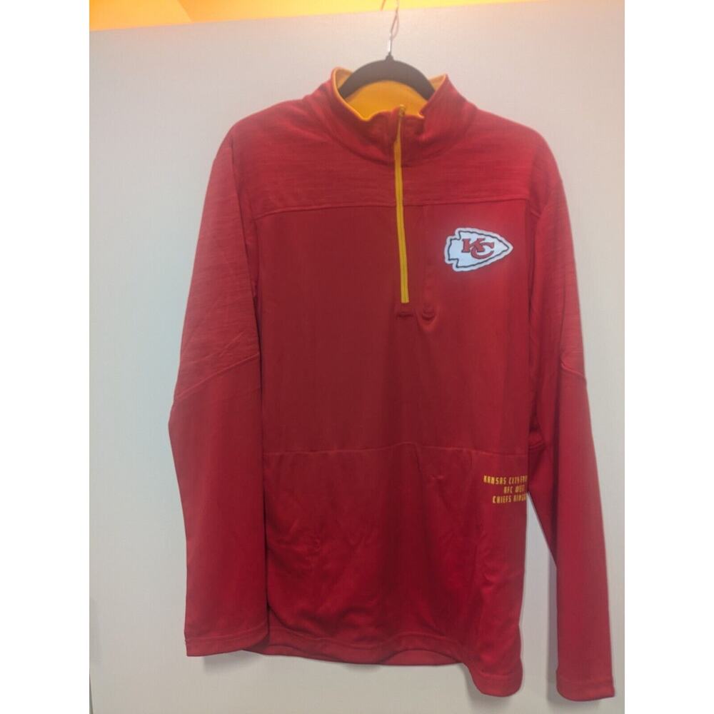 Kansas City Chiefs Men's 1/4 Zip Size M